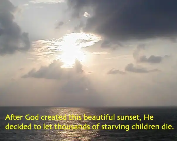 god created this sunset